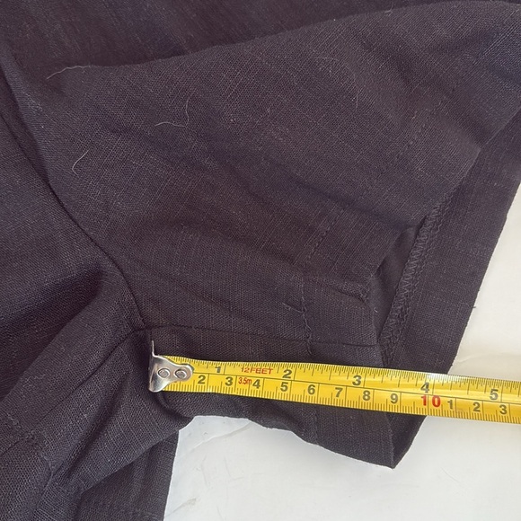 Mono B black elastic waist short sleeve vneck romper two pockets lined shorts - Picture 11 of 16